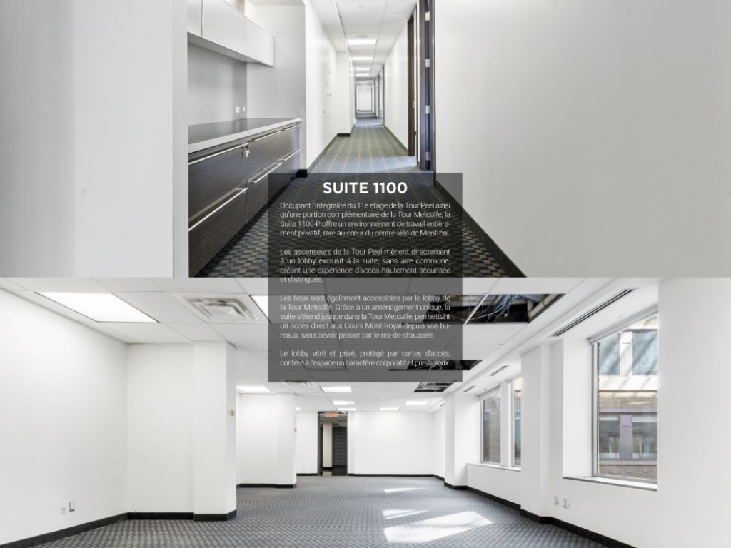 LES TOURS À BUREAUX COURS MONT-ROYAL / SUITE 1100 PEEL