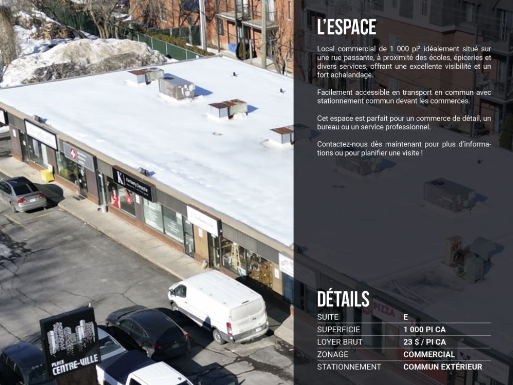 Espace COMMERCIAL  louer