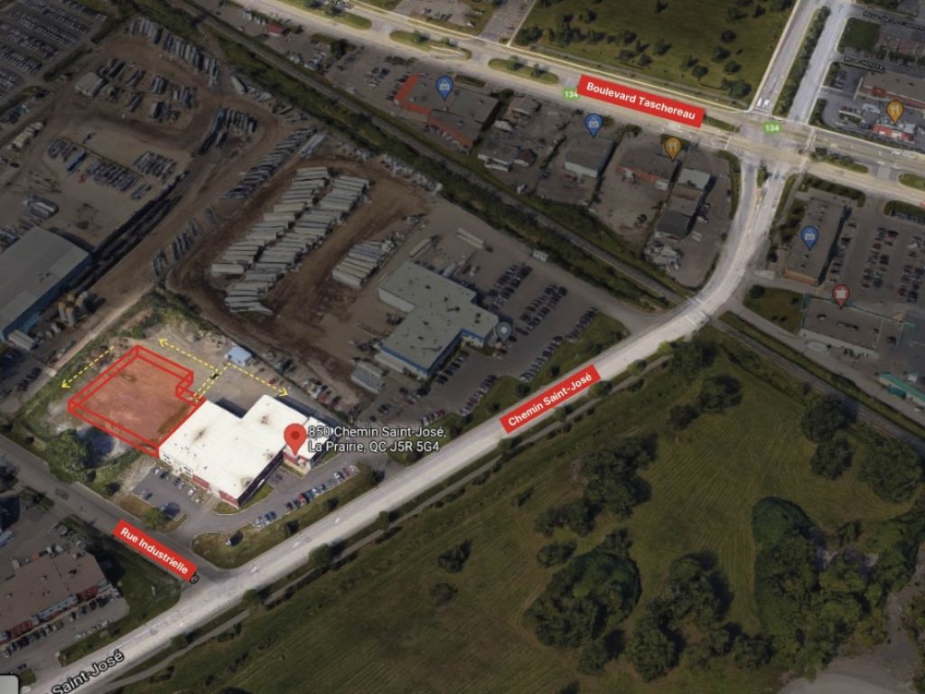 Espace industriel  construire 10 000  40 000 pi2 La Prairie