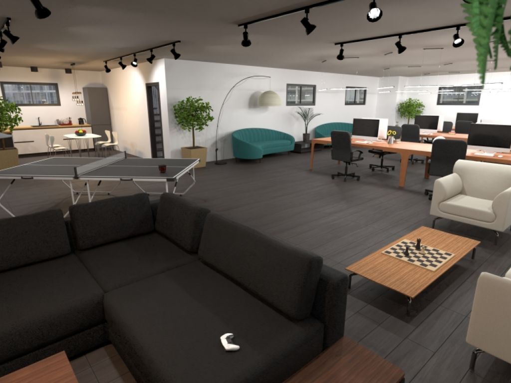 Office for rent with warehouse, 2 floors 3200 ft2 total