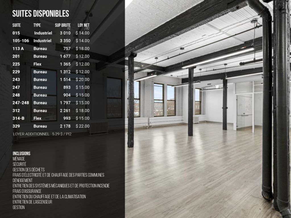 Lofts Cadbury - Atelier & bureaux  louer 