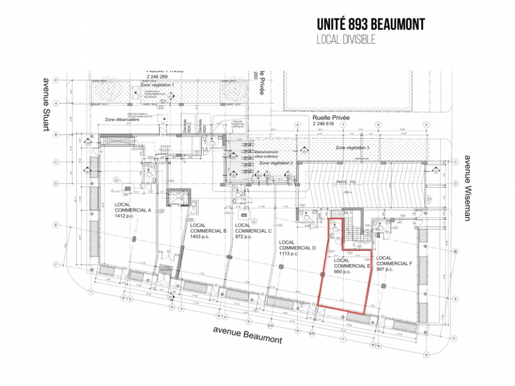 Units commerciales  louer voisines du MIL