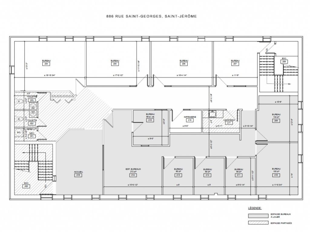 Bureaux professionnels � louer � 1 650 pi� � Saint-J�r�me 