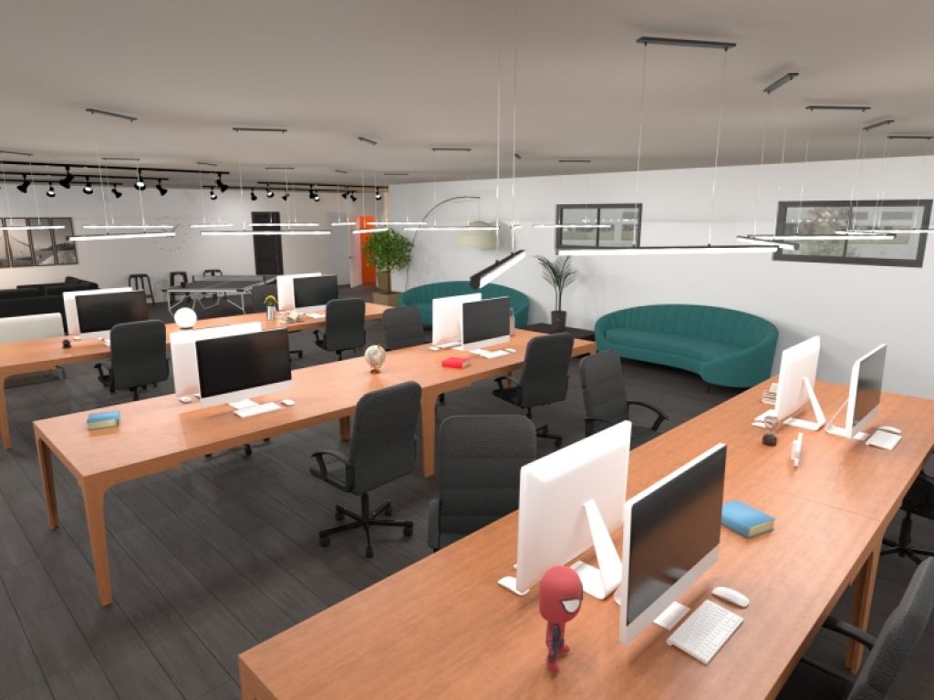 Bureaux  louer avec entrept, 2 tages 3200 pi2 total