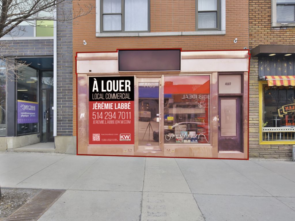 Commercial space on Blvd. Saint-Laurent
