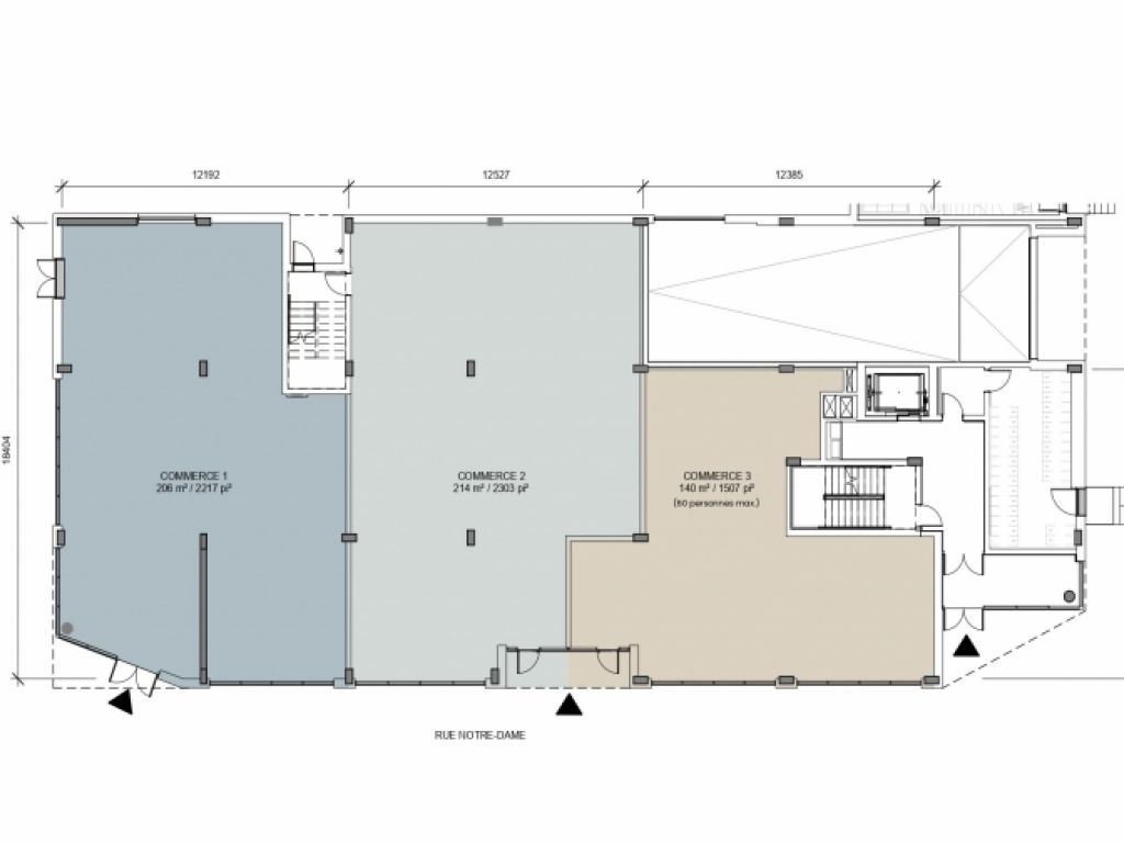 BRand-new commercial space for rent facing Lachine Market