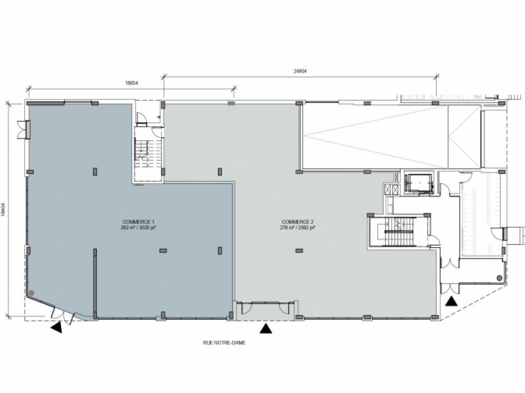 BRand-new commercial space for rent facing Lachine Market