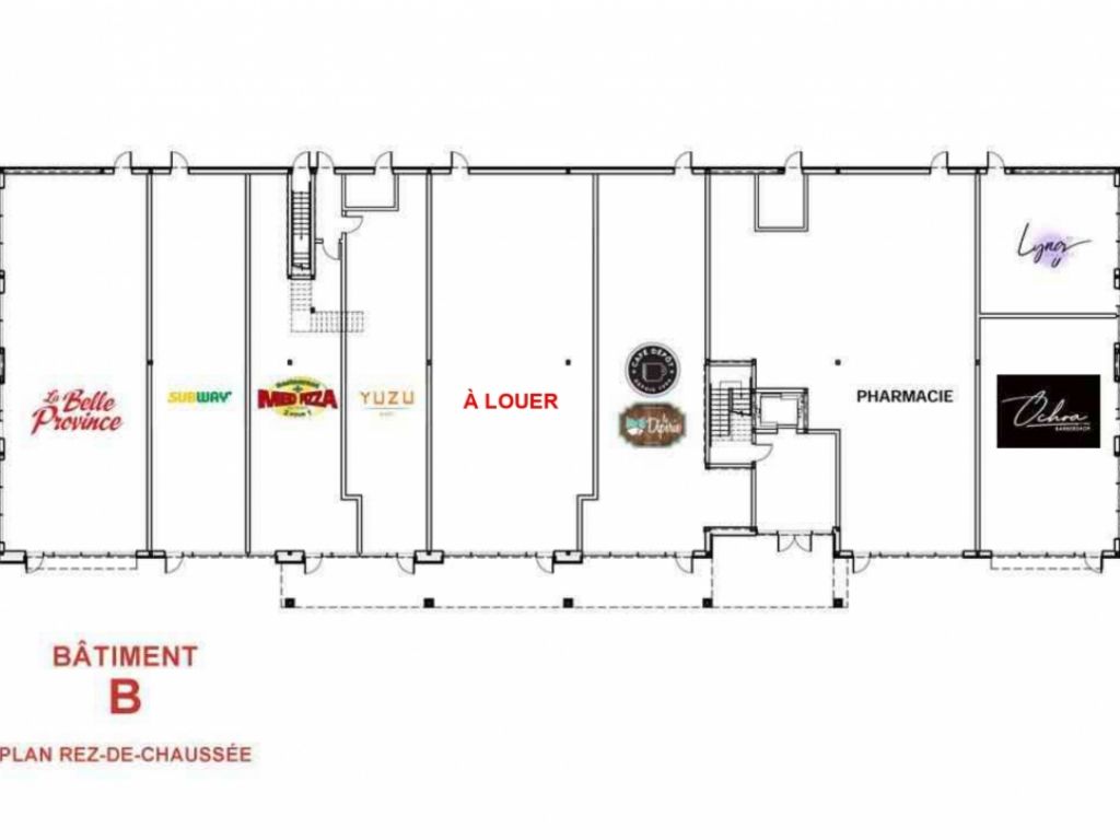 Commercial space for rent (Longueuil) - 2 100 sqft